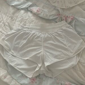Lululemon White Hotty Hot Shorts